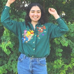 ❤️TEMPORARY SALE❤️Vintage Embroidered Shirt😍